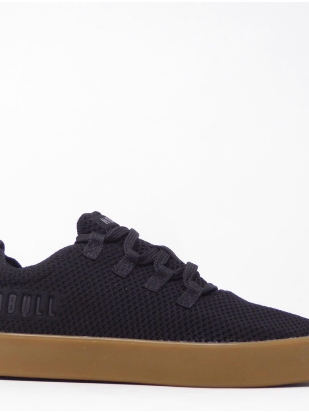 NoBull Women’s Recs Knit Black Trainers with Gum Sole